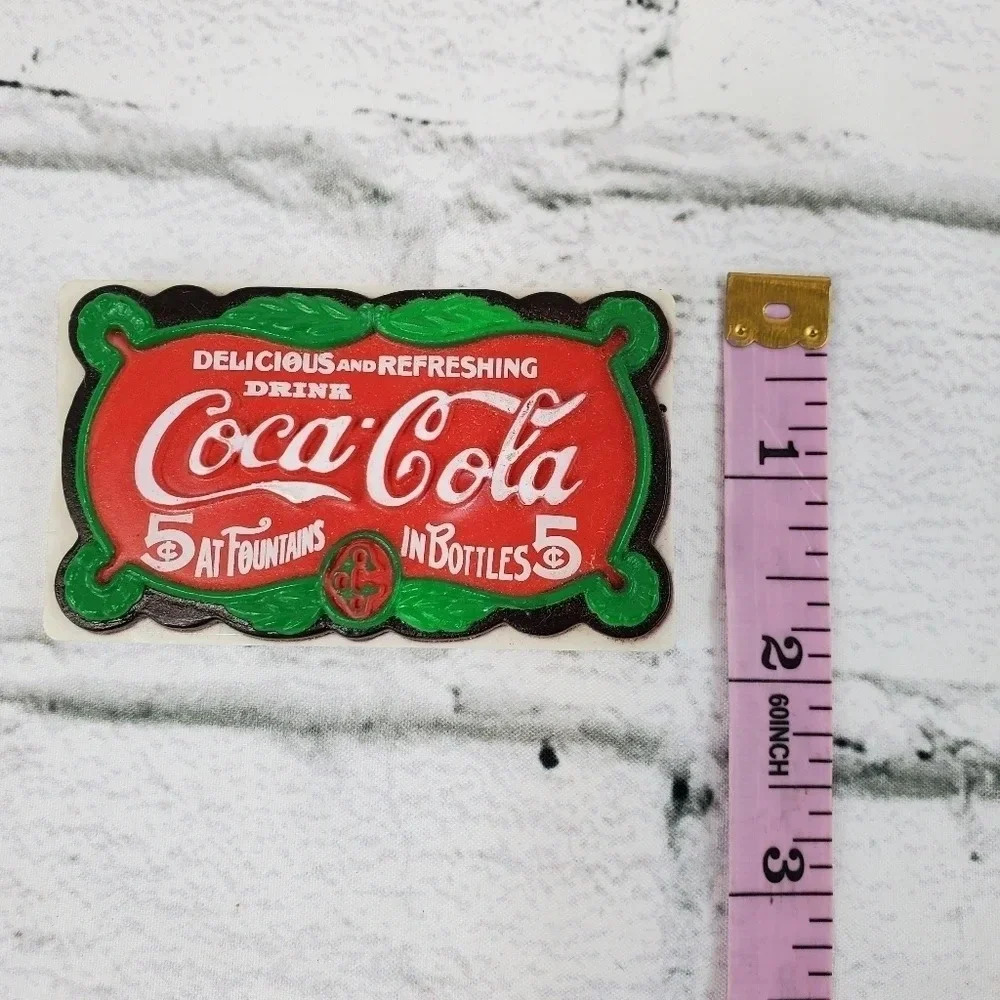 1996 Green and Red 5 cent Coke Magnet Coca Cola 90s Vintage Collectable Magnet41 - Picture 6 of 6